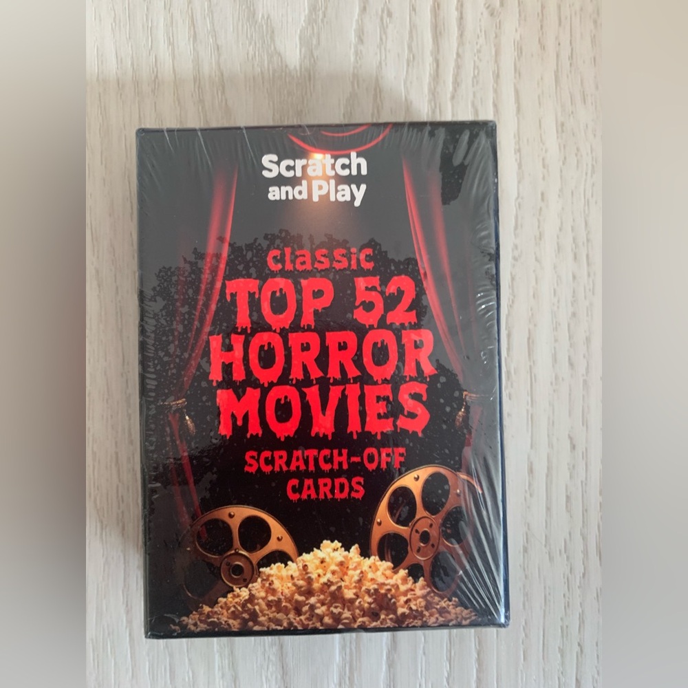 USA Premium Top Horror Movies Scratch Off Cards - Horror Movie Cards - Halloween